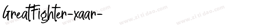 GreatFighter-xaar字体转换