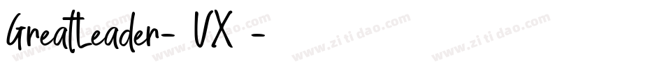 GreatLeader-5VX8字体转换