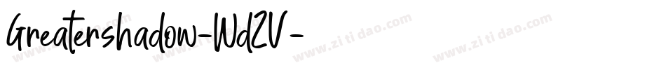 Greatershadow-WdZV字体转换