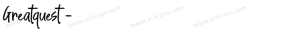 Greatquest字体转换
