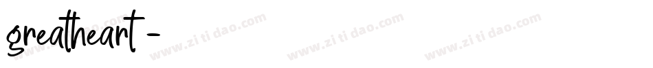 greatheart字体转换