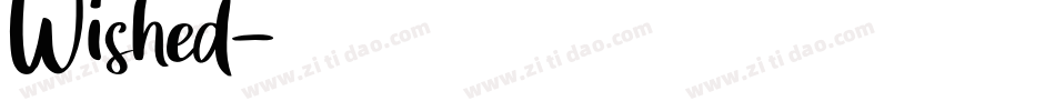Wished字体转换