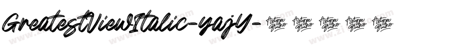 GreatestViewItalic-yajY字体转换