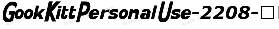 GookKittPersonalUse-2208字体转换