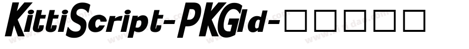 KittiScript-PKGld字体转换