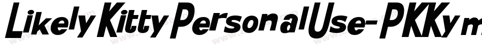 LikelyKittyPersonalUse-PKKym字体转换