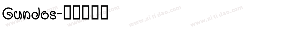 Gundos字体转换