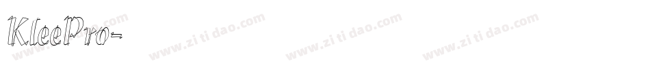KleePro字体转换