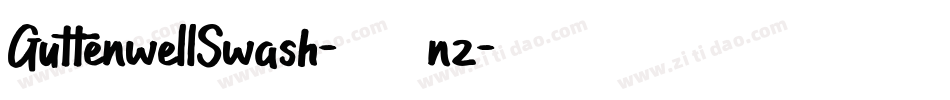 GuttenwellSwash-511nz字体转换