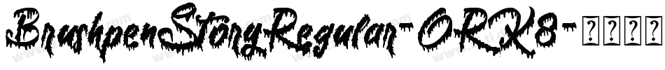 BrushpenStoryRegular-ORK8字体转换