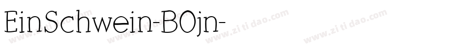 EinSchwein-B0jn字体转换