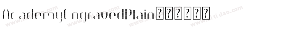 AcademyEngravedPlain字体转换
