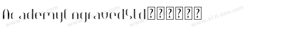 AcademyEngravedStd字体转换