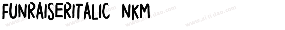 FunRaiserItalic-nKM4字体转换