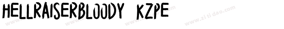 Hellraiserbloody-KZpe字体转换