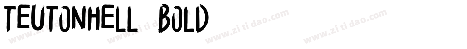 TeutonHell-Bold字体转换
