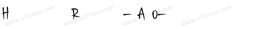 HighlanderRegular-nAp0字体转换
