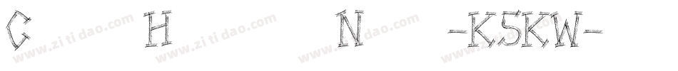 CandyHighwayNova-K5KW字体转换