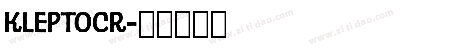 KLEPTOCR字体转换