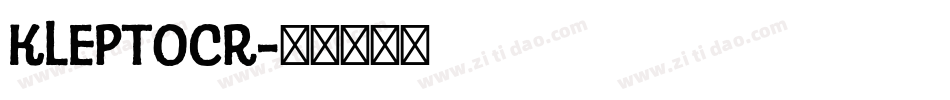 KLEPTOCR字体转换