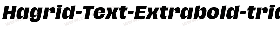 Hagrid-Text-Extrabold-trial字体转换