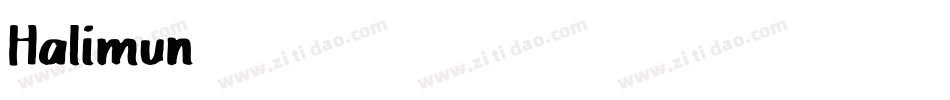 Halimun字体转换
