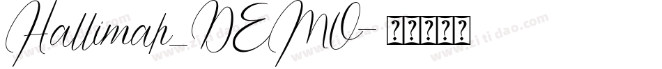 Hallimah_DEMO字体转换