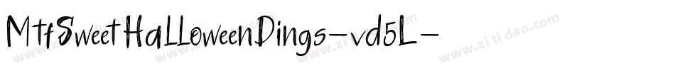 MtfSweetHalloweenDings-vd5L字体转换