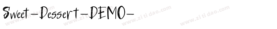 Sweet-Dessert-DEMO字体转换