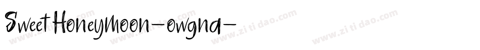 SweetHoneymoon-owgna字体转换