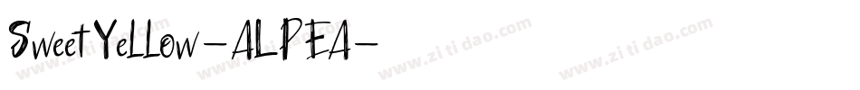 SweetYellow-ALPEA字体转换