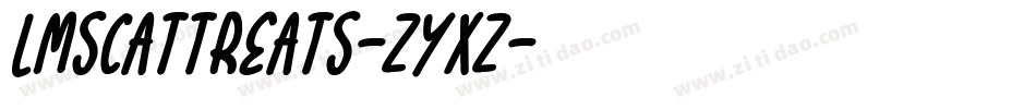 LmsCatTreats-Zyxz字体转换