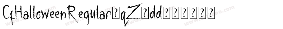 CfHalloweenRegular-qZ7dd字体转换