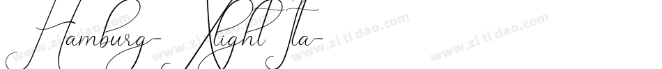 Hamburg-XlightIta字体转换