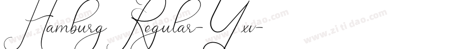 HamburgRegular-Y6xv字体转换