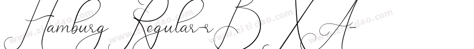 HamburgRegular-rBXA字体转换