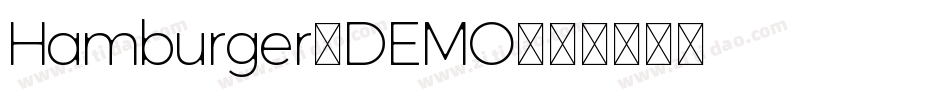 Hamburger-DEMO字体转换
