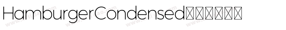 HamburgerCondensed字体转换