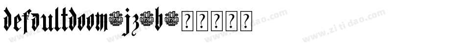 DefaultDoom-Jz7B字体转换