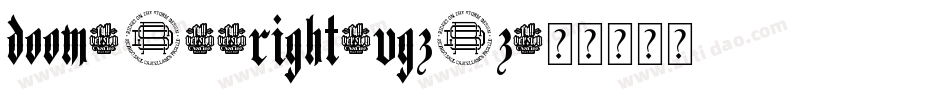 Doom2016Right-VGz0z字体转换