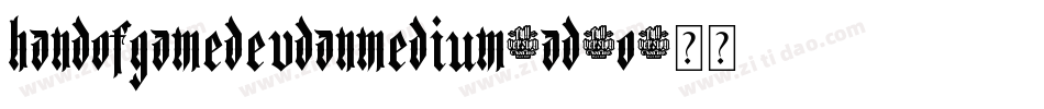 HandOfGamedevdanMedium-ad8o字体转换