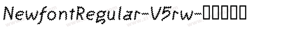 NewfontRegular-V5rw字体转换