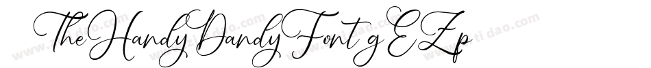 101TheHandyDandyFont-gEZp字体转换