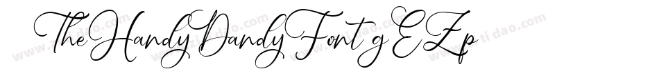 101TheHandyDandyFont-gEZp字体转换