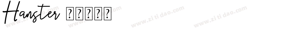 Hanster字体转换