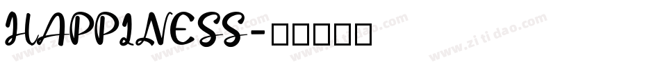 HAPPINESS字体转换
