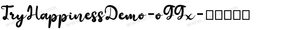 TryHappinessDemo-oGGx字体转换