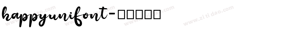 happyunifont字体转换