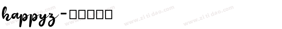 happyz字体转换