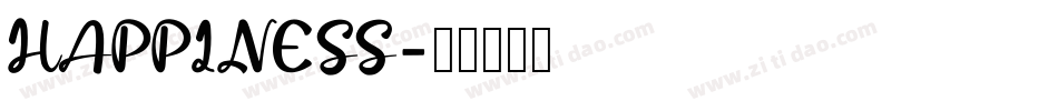 HAPPINESS字体转换
